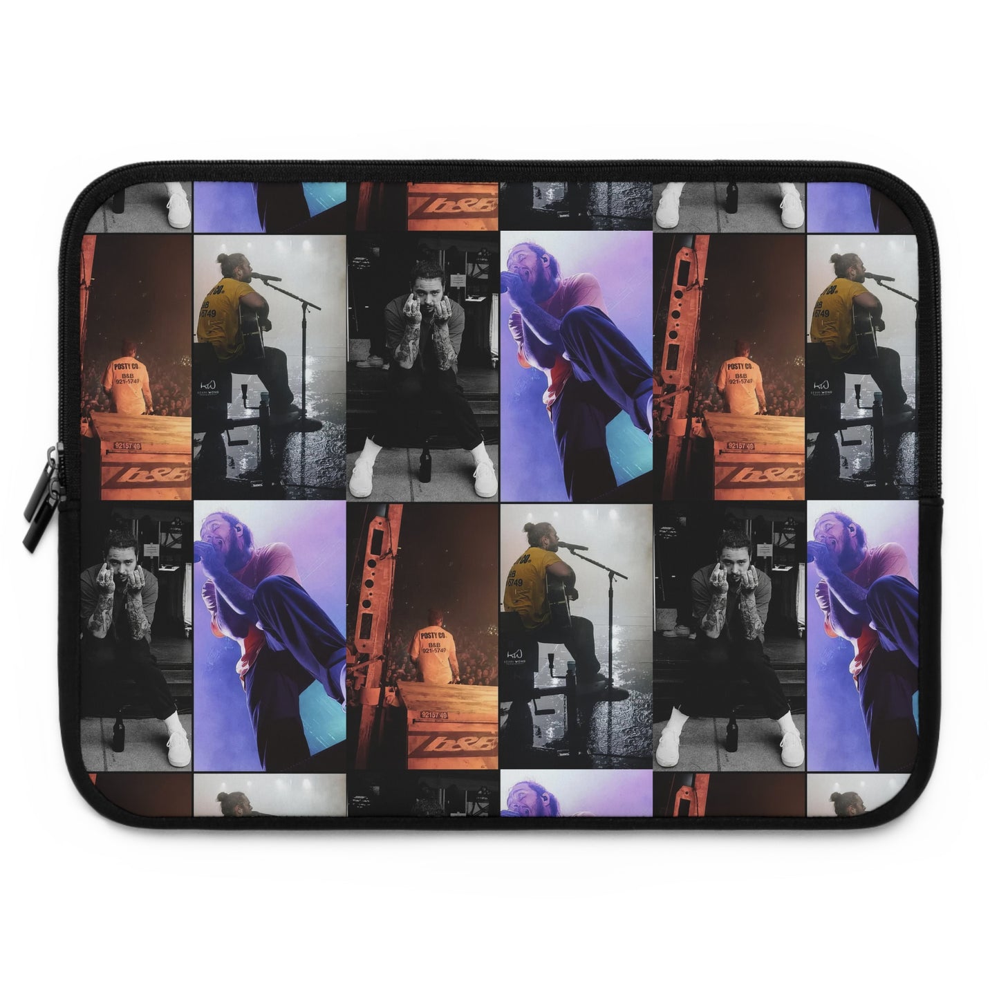 Post Malone On Tour Collage Laptop Sleeve