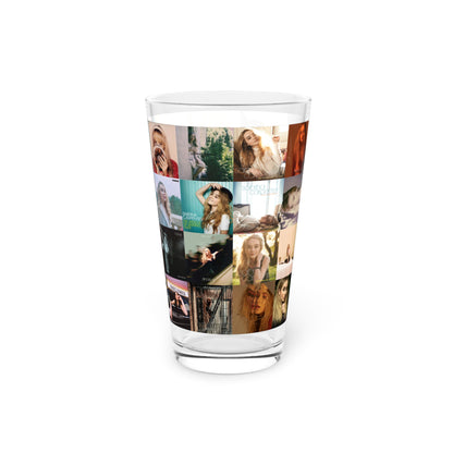 Sabrina Carpenter Album Cover Collage Pint Glass