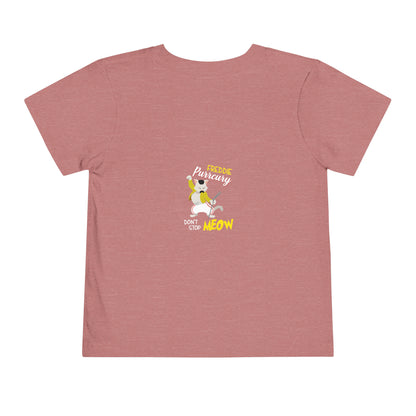 Queen Don't Stop Meow Freddie Purrcury Toddler Short Sleeve Tee