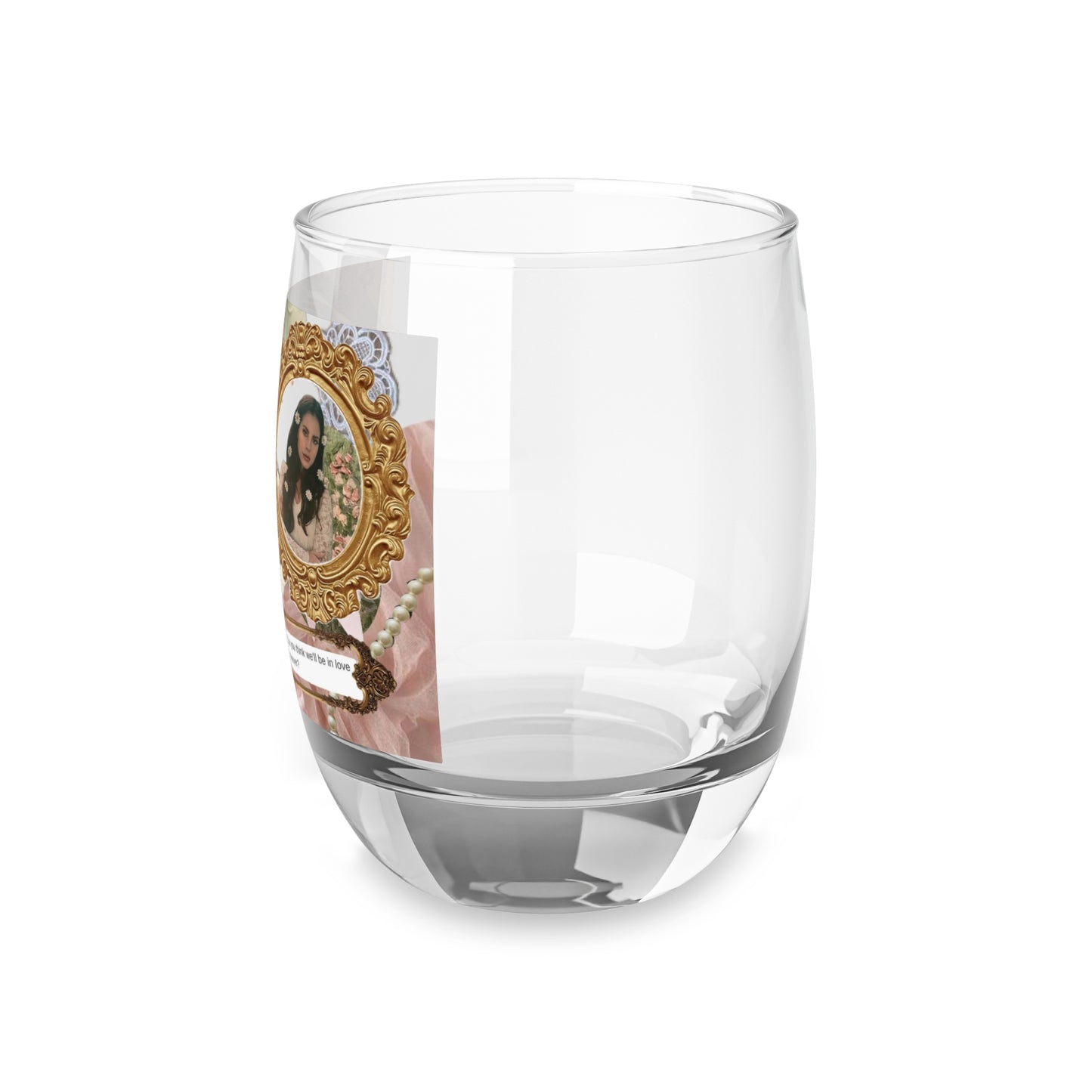 Lana Del Rey Victorian Collage Whiskey Glass