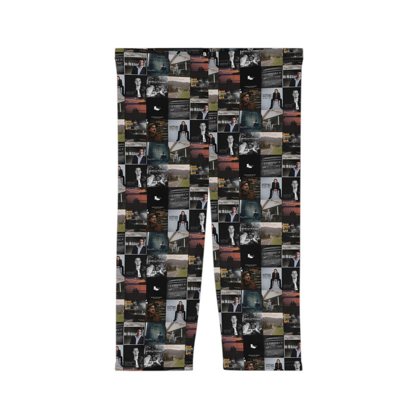 Morgan Wallen Album Cover Collage Women’s Capri Leggings