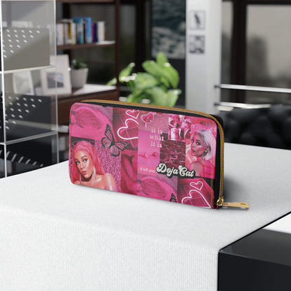 Doja Cat Pink Vibes Collage Zipper Wallet