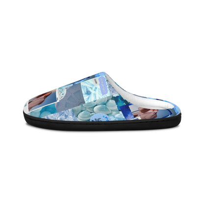 Olivia Rodrigo Light Blue Aesthetic Collage Women's Indoor Slippers