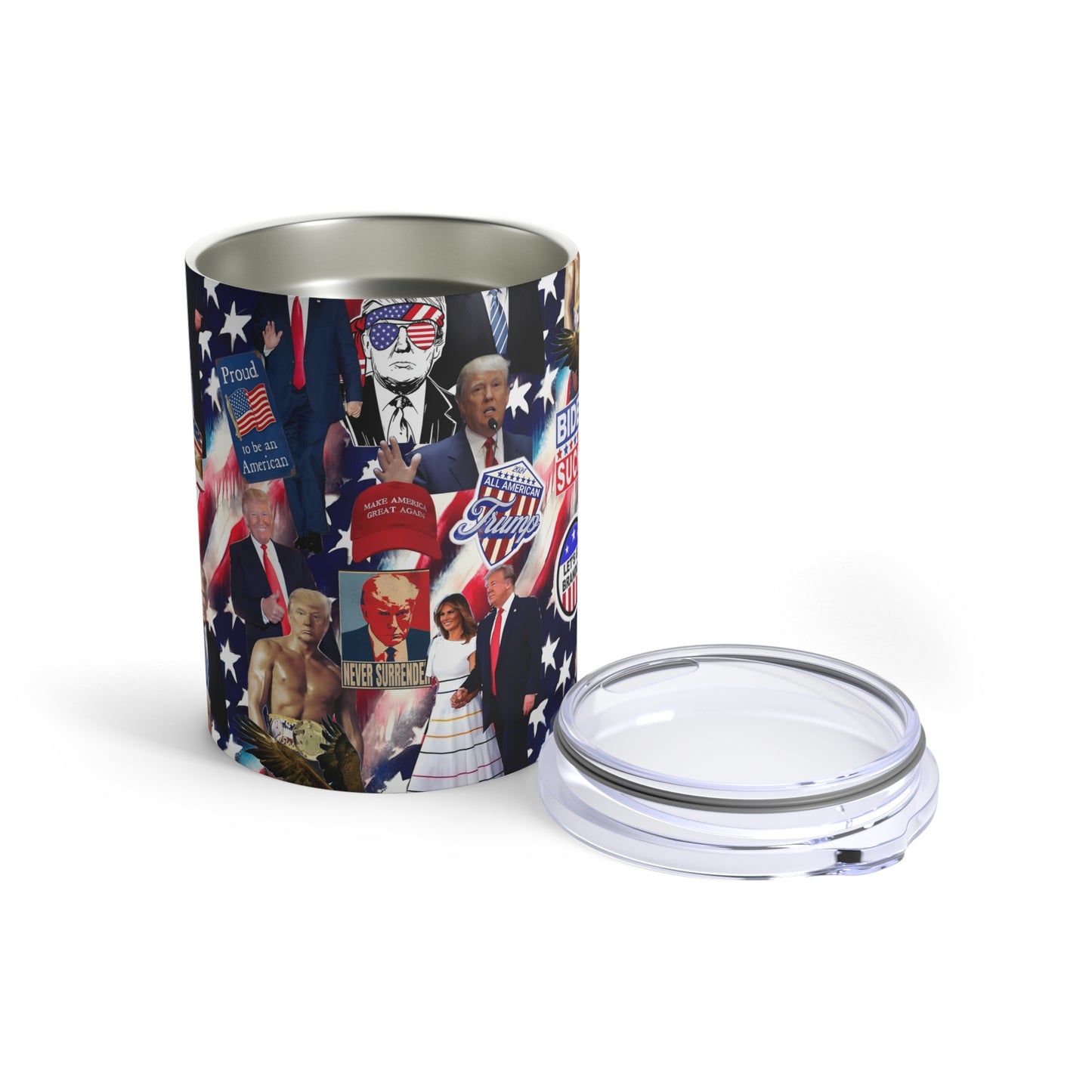 Donald Trump 2024 MAGA Montage Tumbler 10oz