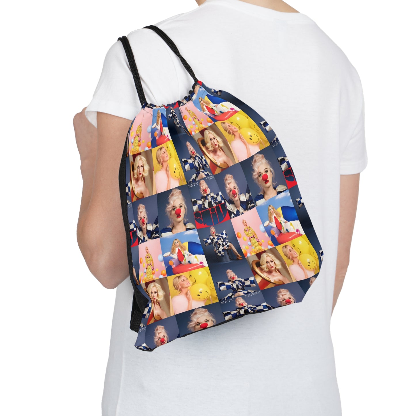 Katy Perry Smile Mosaic Outdoor Drawstring Bag