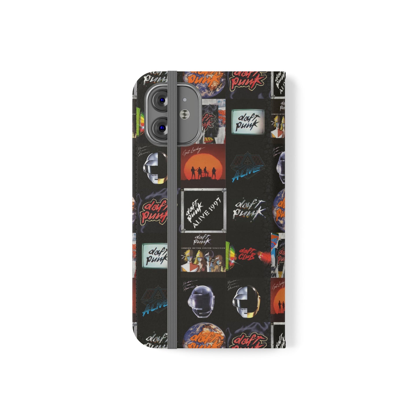 Daft Punk Album Cover Art Collage Phone Flip Case