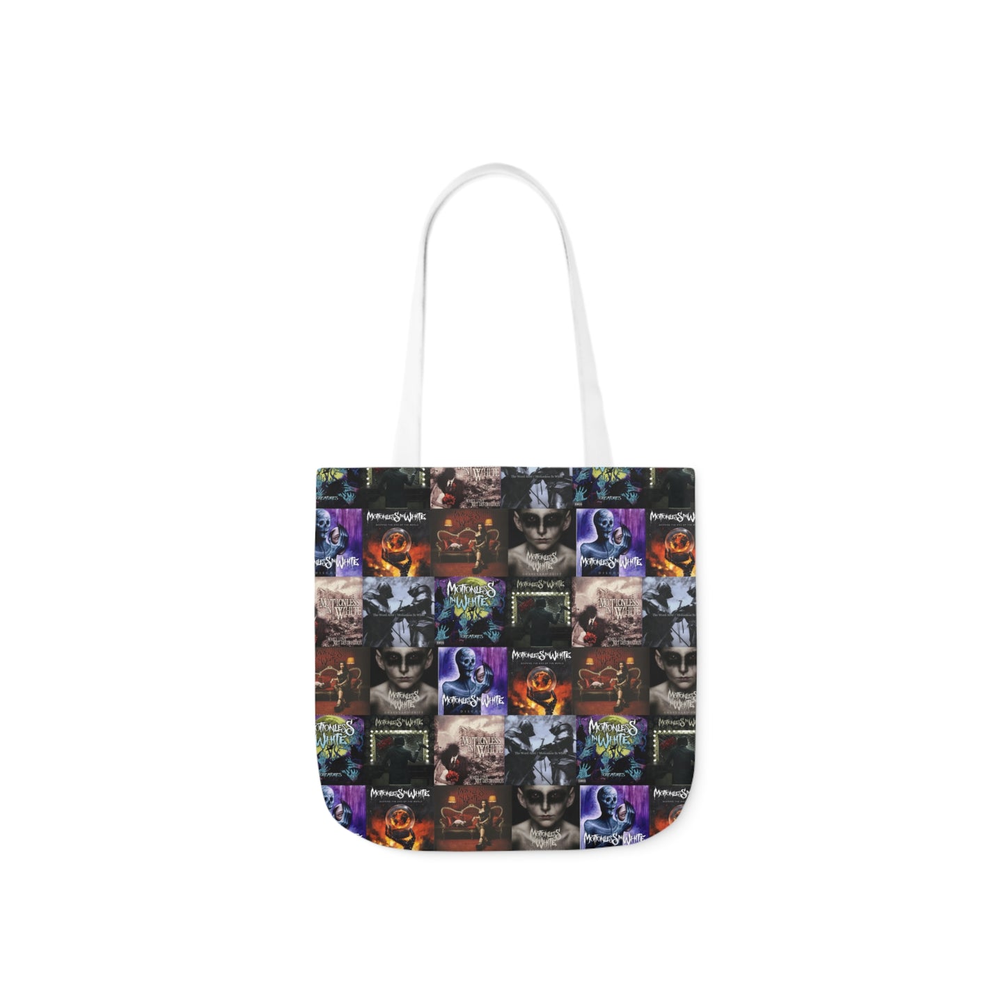 Motionless In White Album Cover Collage Polyester Canvas Tote Bag