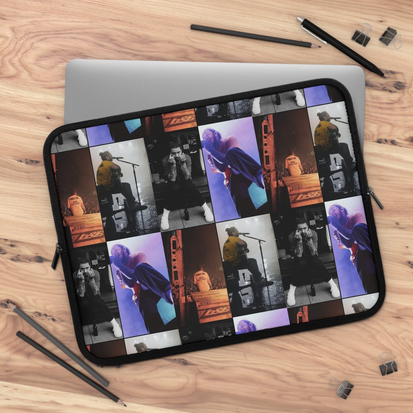 Post Malone On Tour Collage Laptop Sleeve