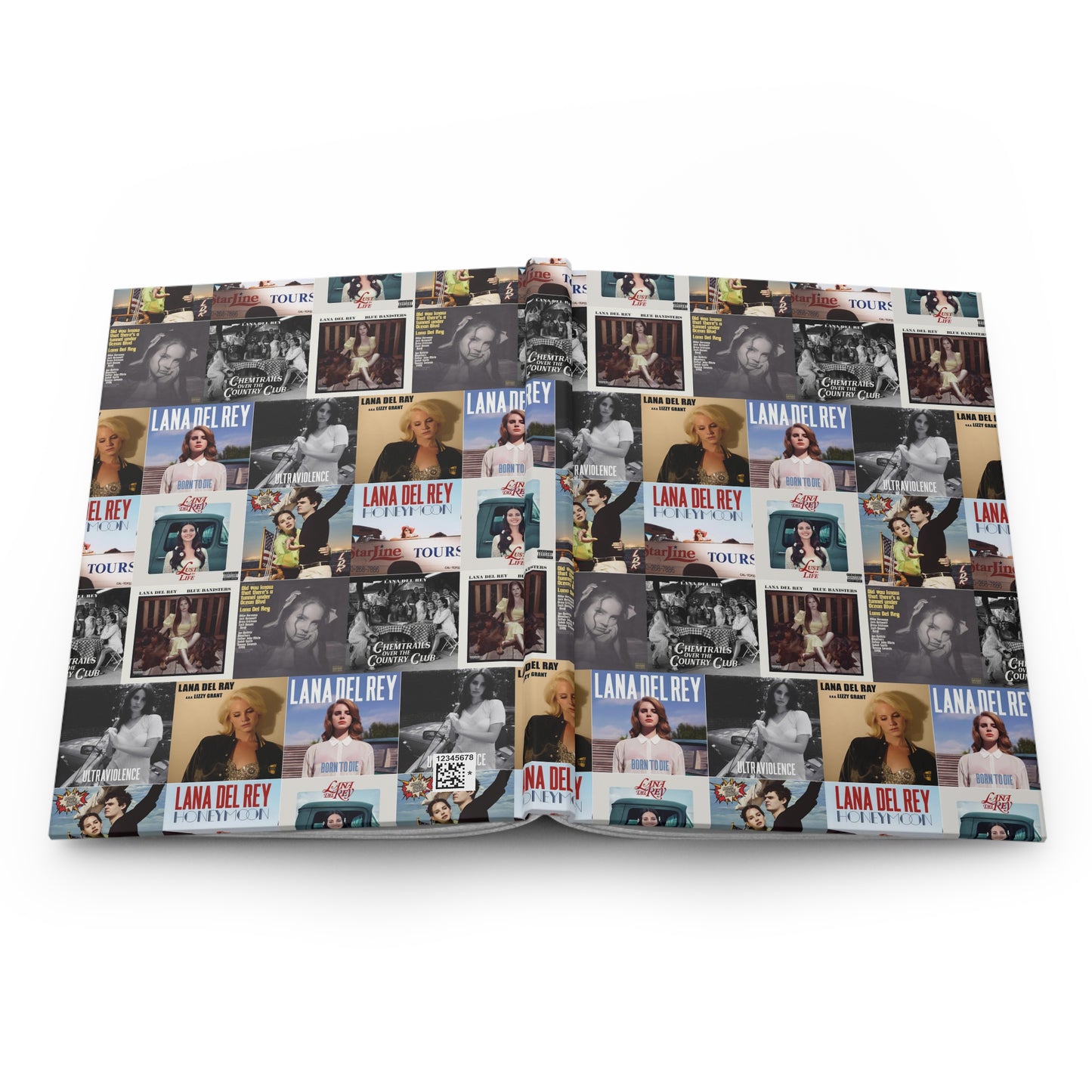 Lana Del Rey Album Cover Collage Hardcover Journal