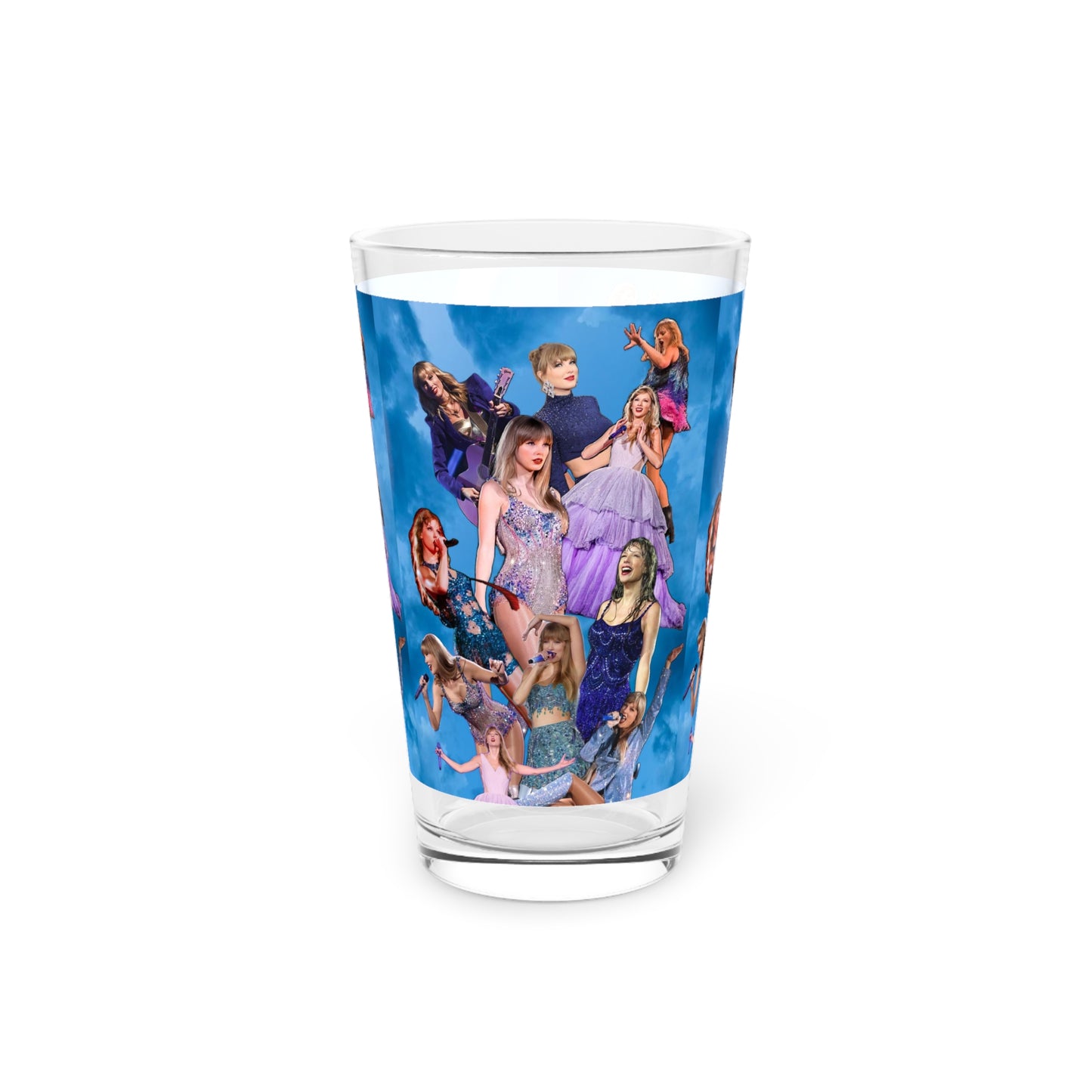 Taylor Swift Blue Skies Collage Pint Glass