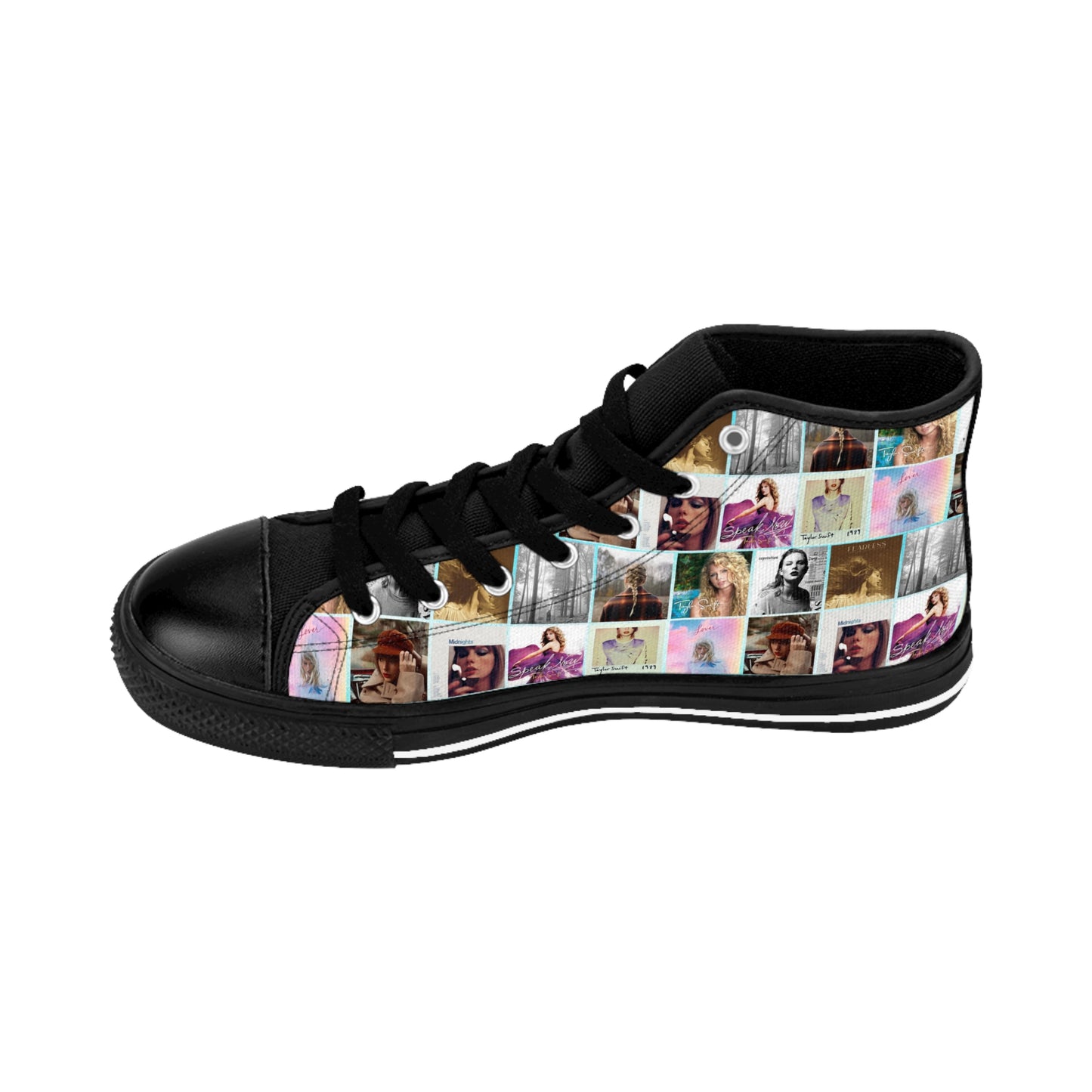 Taylor Swift Album Art Collage Women's Classic Sneakers