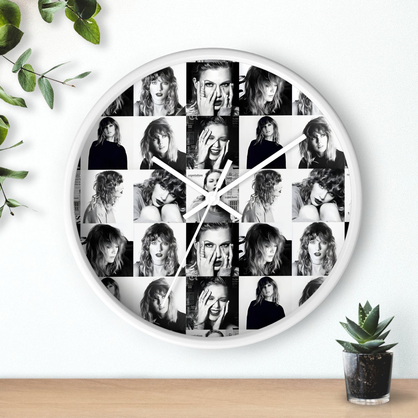 Taylor Swift Reputation Mosaic Wall Clock