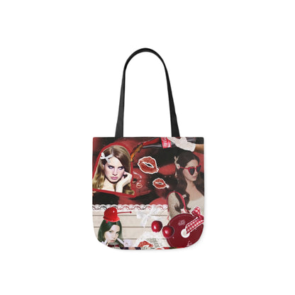 Lana Del Rey Cherry Coke Collage Polyester Canvas Tote Bag