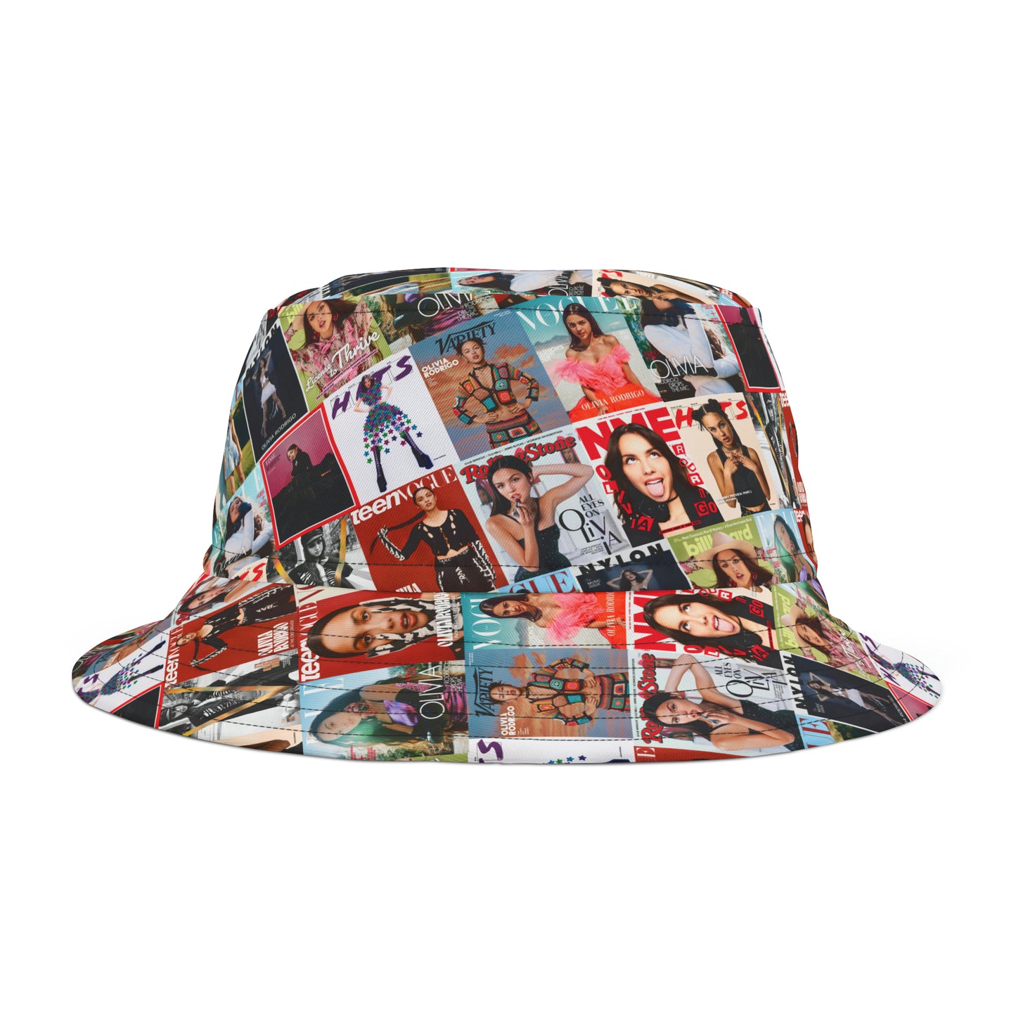 Olivia Rodrigo Magazine Cover Collage Bucket Hat