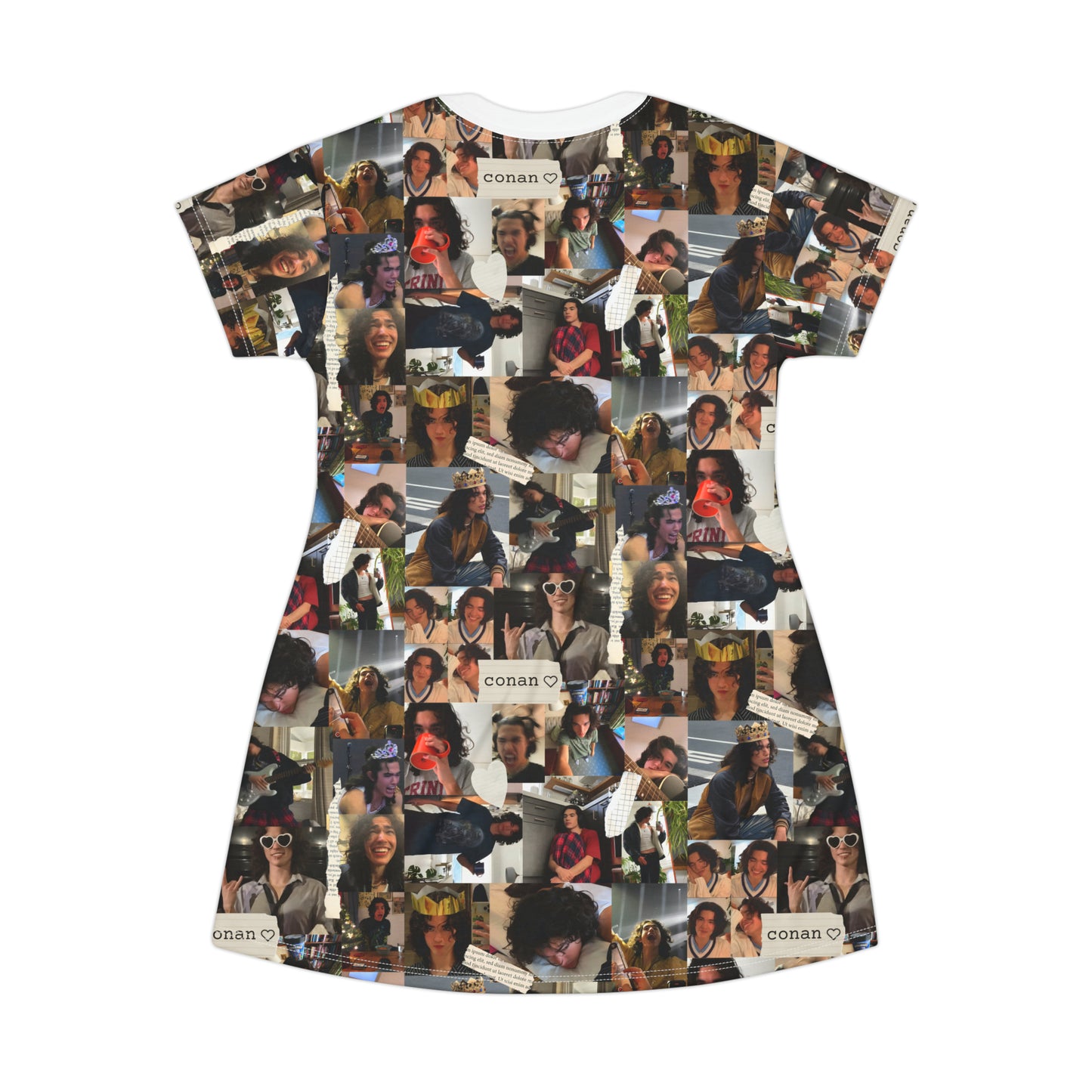 Conan Grey Being Cute Photo Collage T-Shirt Dress