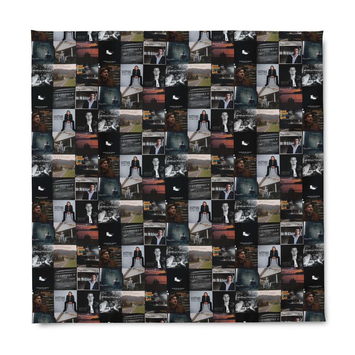 Morgan Wallen Album Cover Collage Duvet Cover