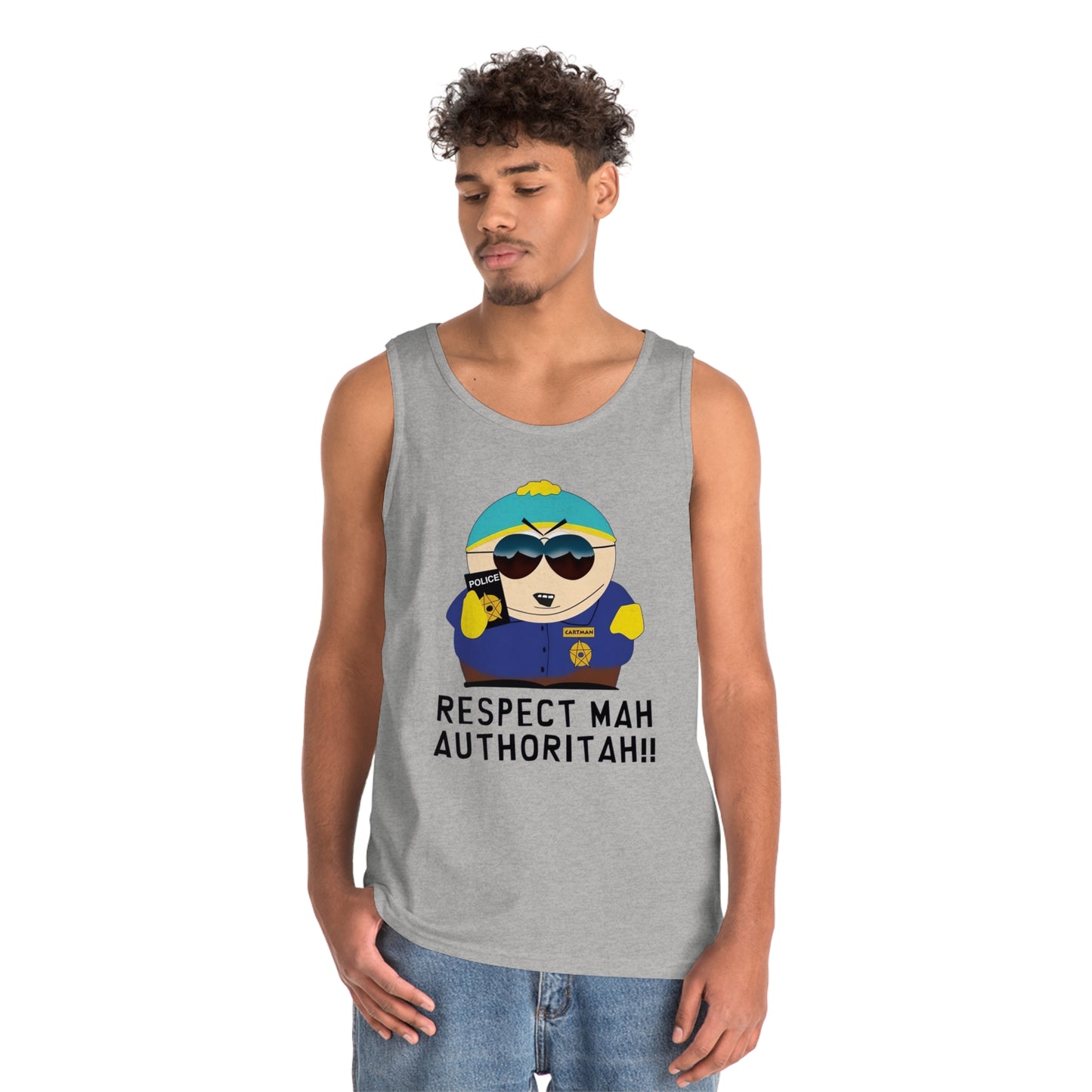 South Park Cartman Respect Mah Autheritah! Unisex Heavy Cotton Tank Top