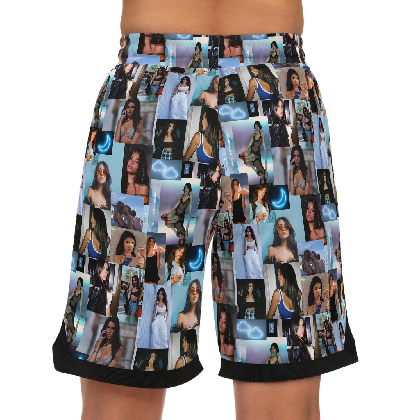 Madison Beer Mind In The Clouds Collage Basketball Rib Shorts