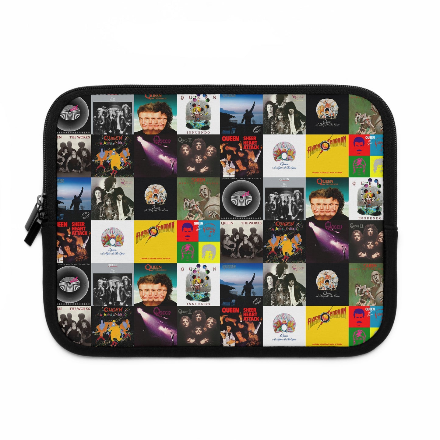 Queen Album Cover Collage Laptop Sleeve