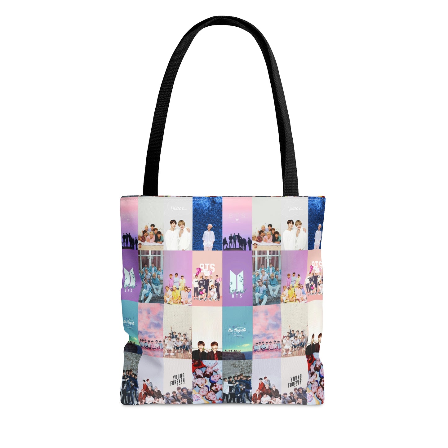 BTS Pastel Aesthetic Collage Tote Bag