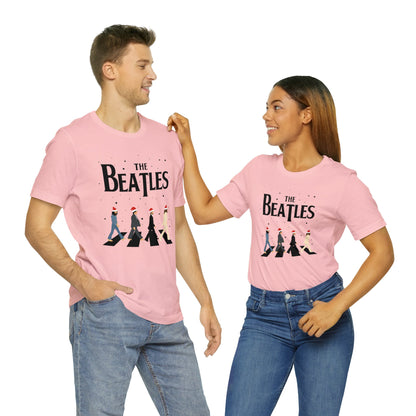 The Beatles Abbey Road Santas Unisex Jersey Short Sleeve Tee Shirt