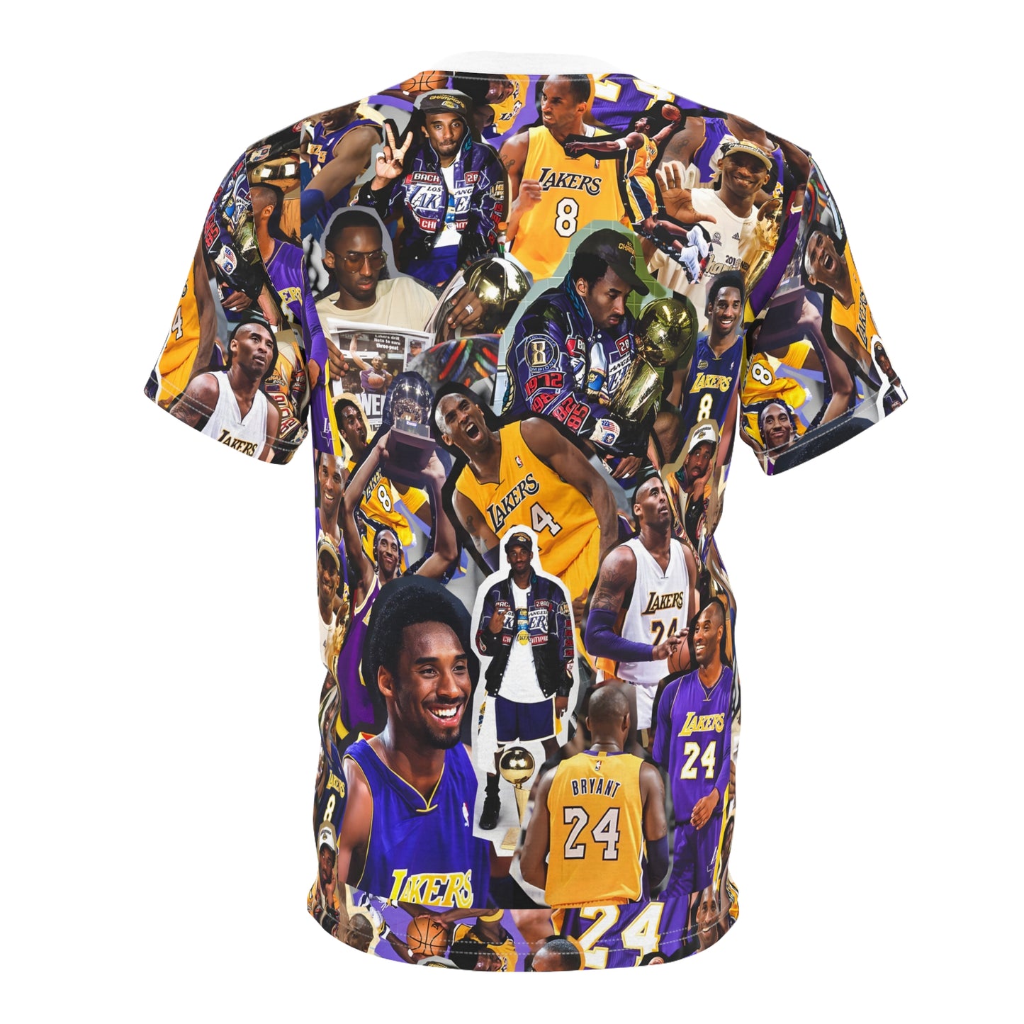 Kobe Bryant Career Moments Photo Collage Unisex Cut & Sew Tee