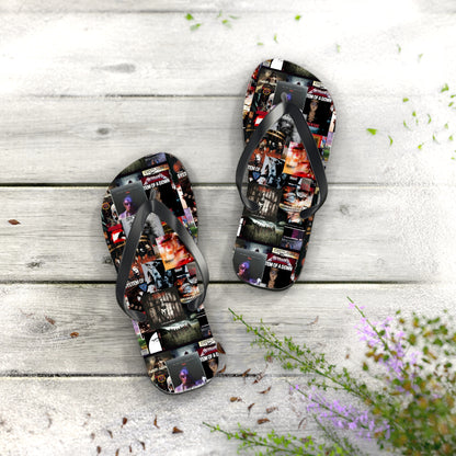 Slipknot Chaotic Album Art Collage Flip Flops