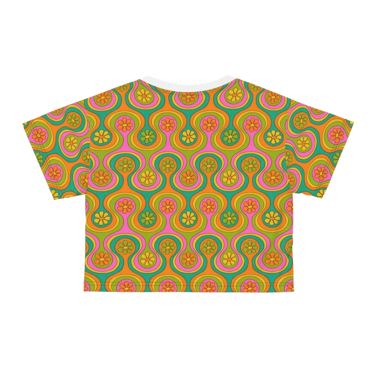 Olivia Rodrigo Groovy Look Up Pose Logo Crop Tee