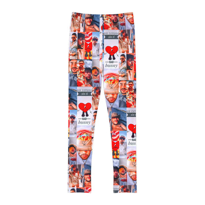 Bad Bunny Un Verano Sin Ti Photo Collage Youth Leggings