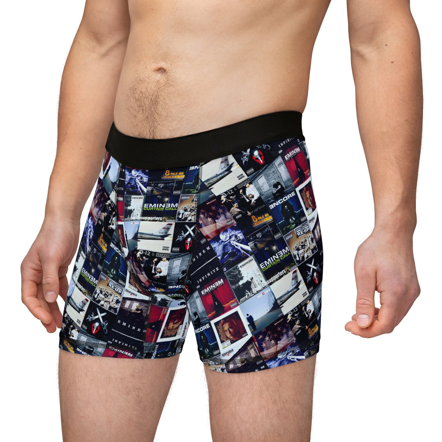 Eminem Album Art Cover Collage Men's Boxers