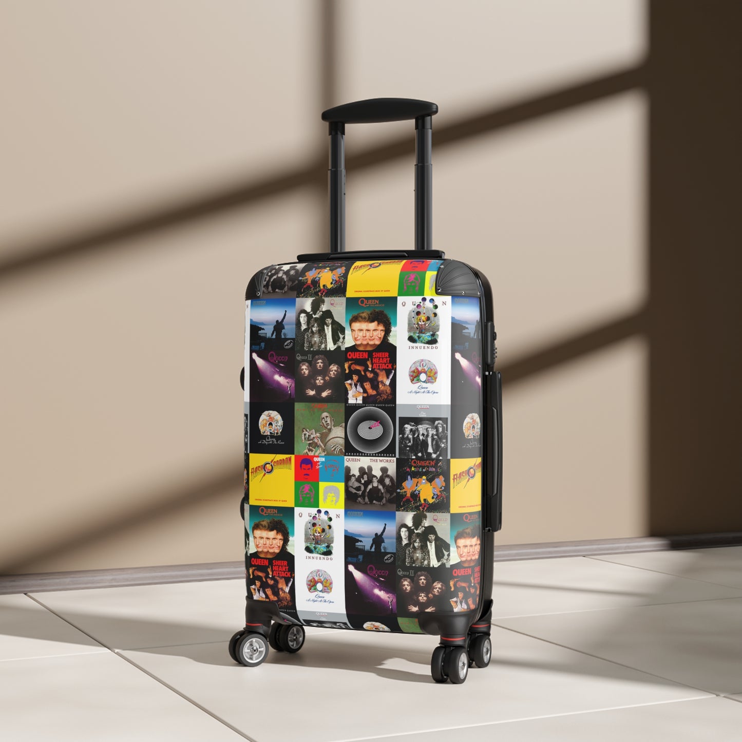 Queen Album Cover Collage Suitcase