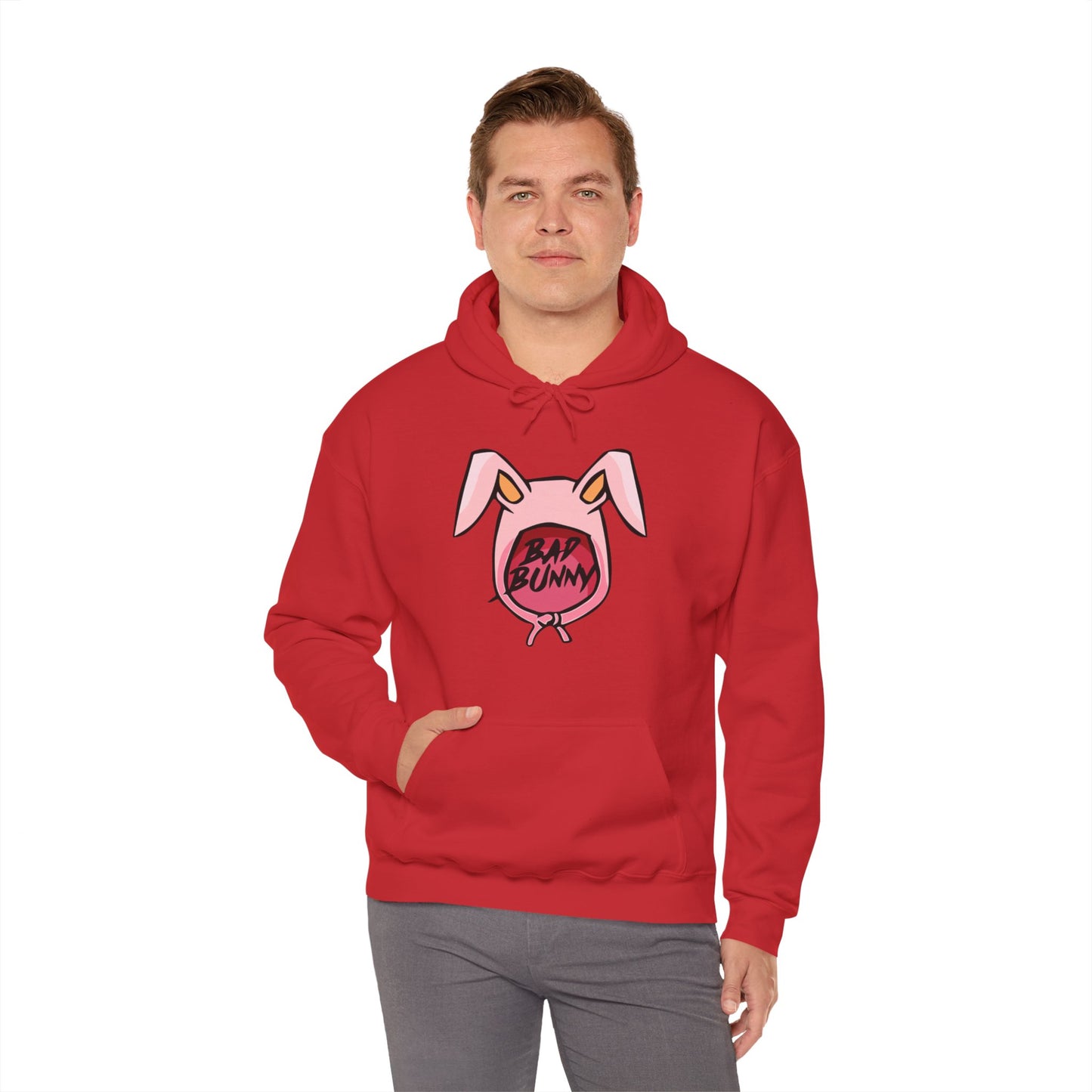 Bad Bunny Hoodie Logo Unisex Heavy Blend Hooded Sweatshirt