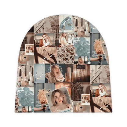 Sabrina Carpenter Peachy Princess Collage Baby Beanie