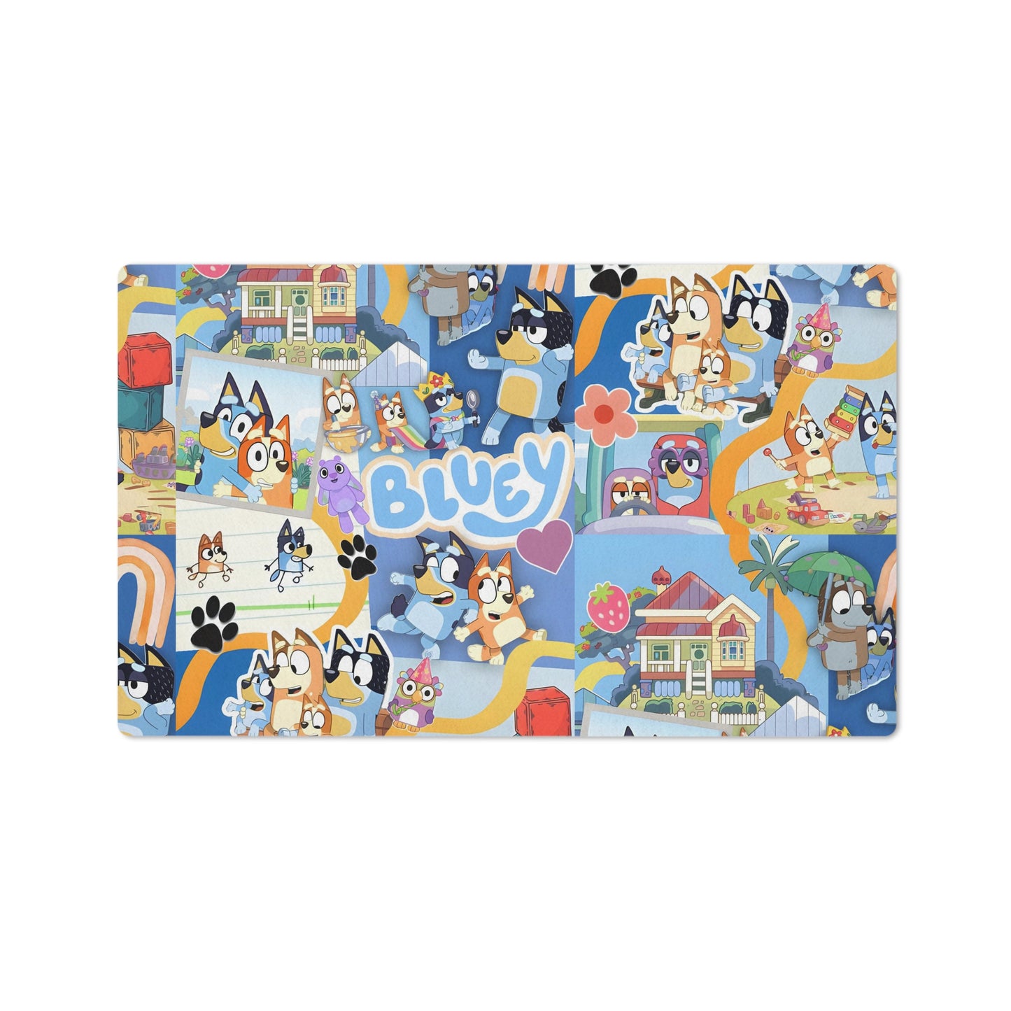 Bluey Playtime Collage Floor Mat