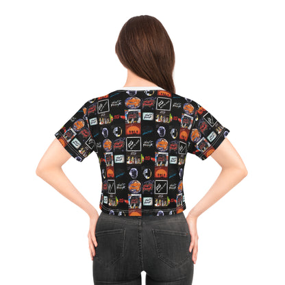 Daft Punk Album Cover Art Collage Crop Tee