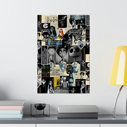 The Nightmare Before Christmas Rotten To The Core Collage Matte Vertical Poster