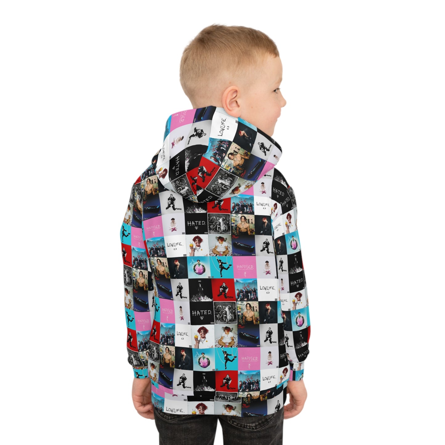 YUNGBLUD Album Cover Art Collage Kid's Hoodie