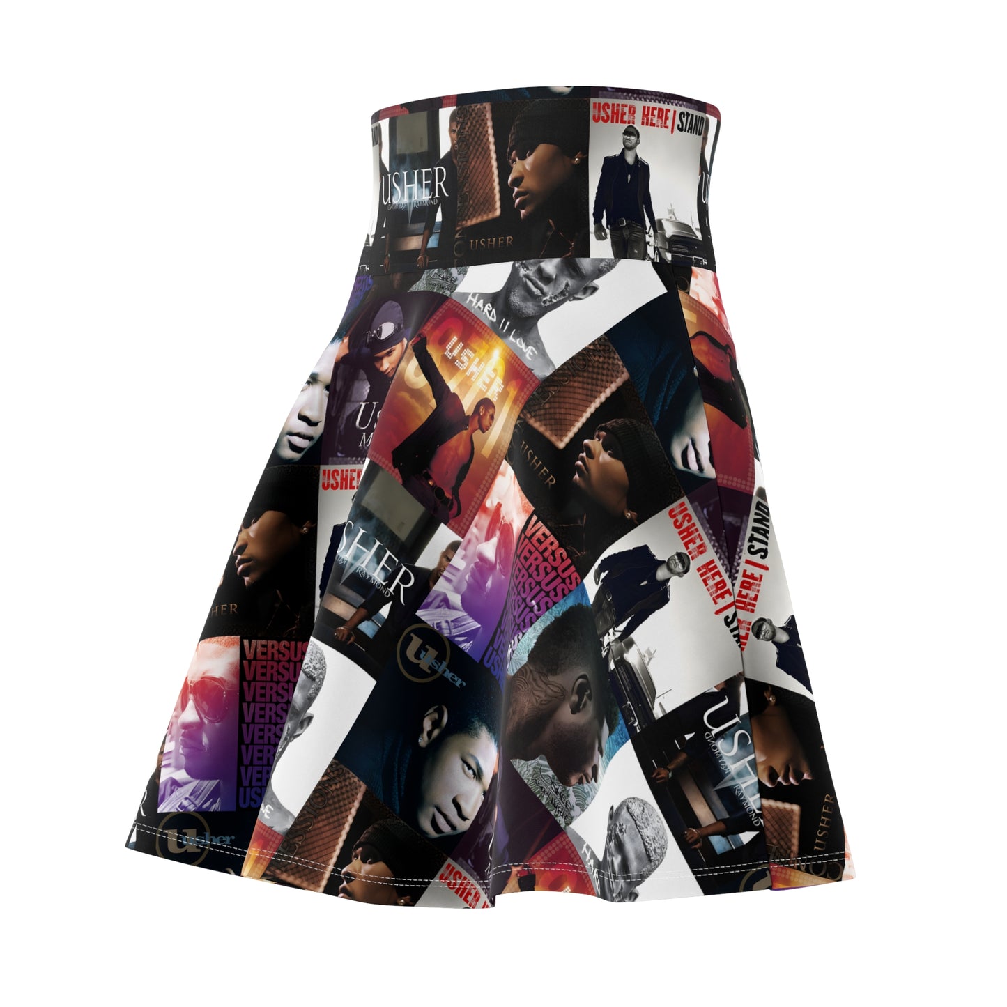 Usher Album Cover Art Mosaic Women's Skater Skirt