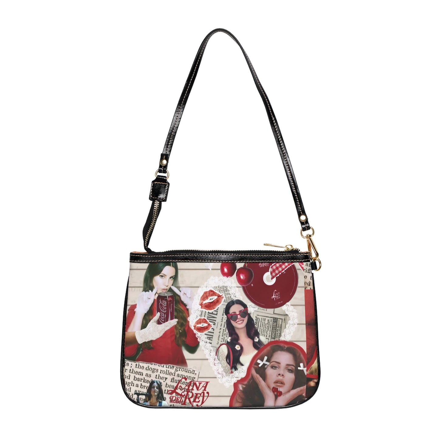 Lana Del Rey Cherry Coke Collage Small Shoulder Bag