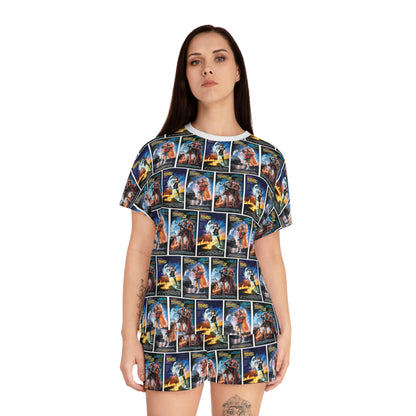 Back To The Future Movie Posters Collage Women's Short Pajama Set