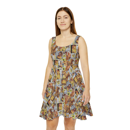 Beyoncè Yellow Oops Collage Women's Skater Dress