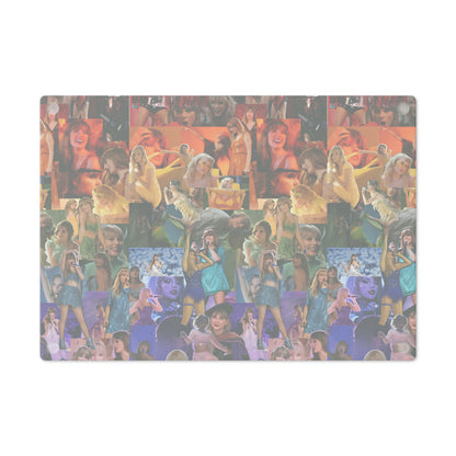 Taylor Swift Rainbow Photo Collage Cutting Board