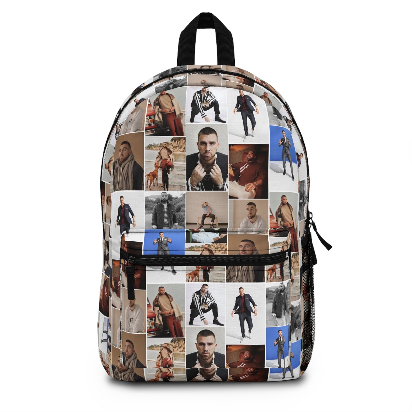 Travis Kelce Portrait Photo Mosaic Backpack