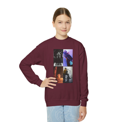 Post Malone On Tour Collage Youth Crewneck Sweatshirt