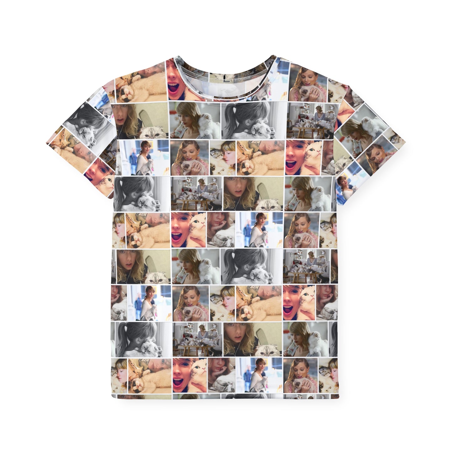 Taylor Swift's Cats Collage Pattern Kids Sports Jersey