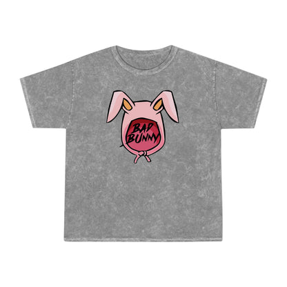 Bad Bunny Hoodie Logo Unisex Mineral Wash Vintage Tee Shirt