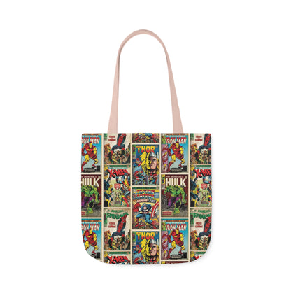 Marvel Comic Book Cover Collage Polyester Canvas Tote Bag