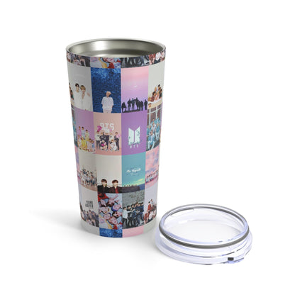 BTS Pastel Aesthetic Collage 20oz Tumbler - Fandom Flair