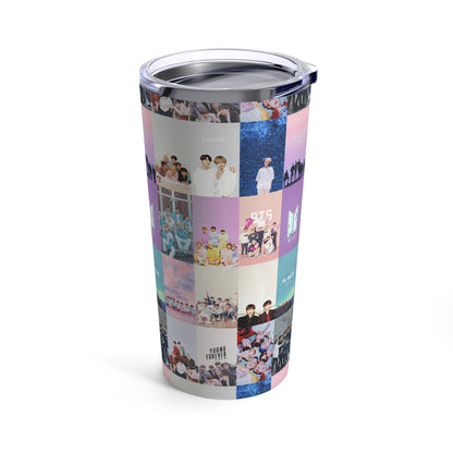 BTS Pastel Aesthetic Collage 20oz Tumbler