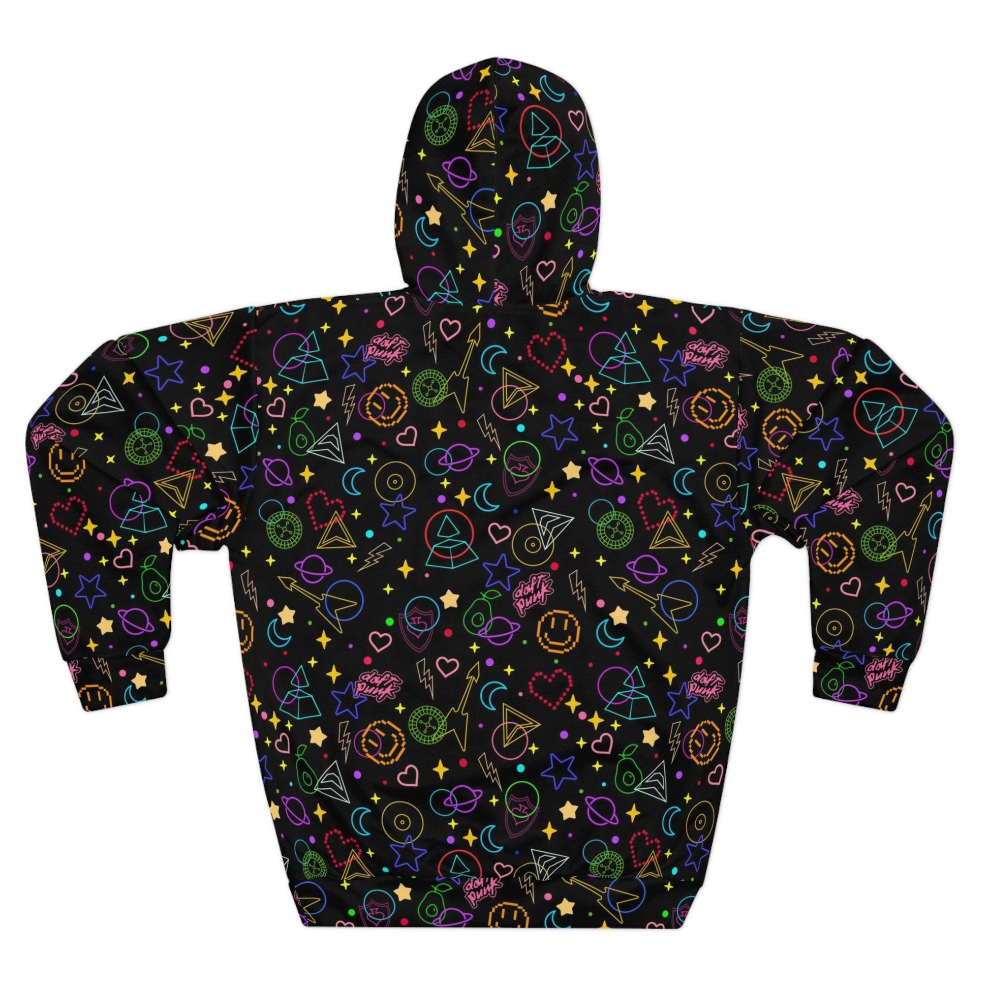 Daft Punk Arcade Carpet Pattern Unisex Pullover Hoodie - Fandom Flair